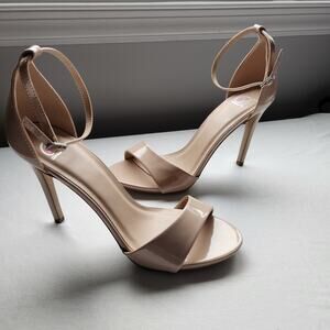 Women's Nude Heel Pumps Open Toe Size 10 NWOT